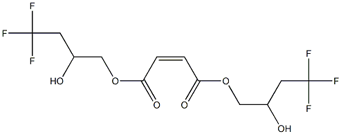 Maleic acid bis(4,4,4-trifluoro-2-hydroxybutyl) ester 结构式