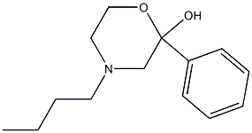 4-Butyl-2-phenylmorpholin-2-ol 结构式
