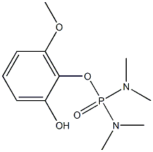 Di(dimethylamino)phosphinic acid (2-hydroxy-6-methoxyphenyl) ester 结构式