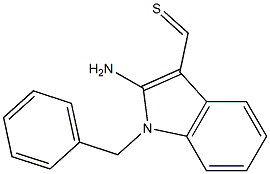 1-Benzyl-2-amino-1H-indole-3-carbothialdehyde 结构式