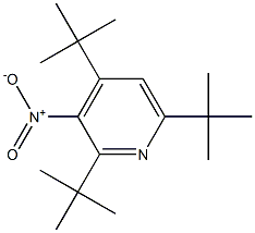 2,4,6-Tri-tert-butyl-3-nitropyridine 结构式