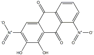 1,2-Dihydroxy-3,8-dinitroanthraquinone 结构式