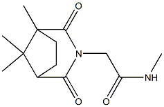 2,4-Dioxo-N,1,8,8-tetramethyl-3-azabicyclo[3.2.1]octane-3-acetamide 结构式