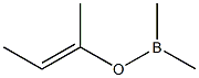 Dimethyl(1-methyl-1-propenyloxy)borane 结构式