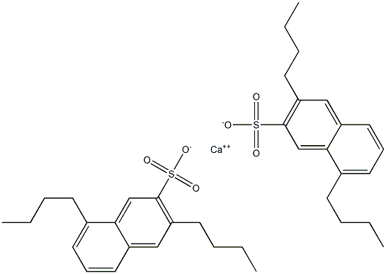 Bis(3,8-dibutyl-2-naphthalenesulfonic acid)calcium salt 结构式