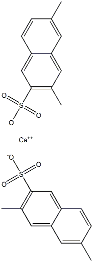 Bis(3,6-dimethyl-2-naphthalenesulfonic acid)calcium salt 结构式