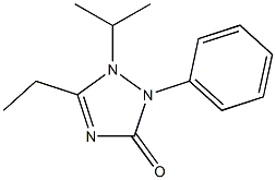 1-Isopropyl-5-ethyl-2-phenyl-1,2-dihydro-3H-1,2,4-triazol-3-one 结构式