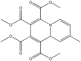 8-Methyl-9aH-quinolizine-1,2,3,4-tetracarboxylic acid tetramethyl ester 结构式