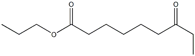 7-Ketopelargonic acid propyl ester 结构式