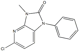 5-Chloro-3-methyl-1-phenyl-1H-imidazo[4,5-b]pyridin-2(3H)-one 结构式