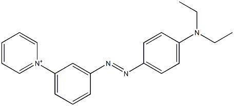 1-[3-[4-(Diethylamino)phenylazo]phenyl]pyridinium 结构式