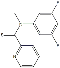 N-[3,5-Difluorophenyl]-N-methylpyridine-2-carbothioamide 结构式