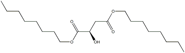 [R,(+)]-2-Hydroxysuccinic acid dioctyl ester 结构式