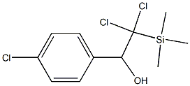 1-(p-Chlorophenyl)-2,2-dichloro-2-trimethylsilylethanol 结构式