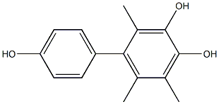 2,5,6-Trimethyl-1,1'-biphenyl-3,4,4'-triol 结构式