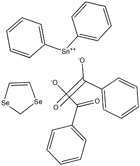 Diphenylstannanediselenolebis(benzoate) 结构式
