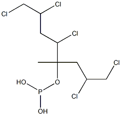 Phosphorous acid bis(2,3-dichloropropyl)(2-chloro-1-methylethyl) ester 结构式