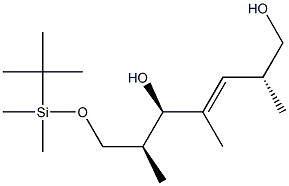 (2R,3E,5R,6S)-7-[[(tert-Butyl)dimethylsilyl]oxy]-2,4,6-trimethyl-3-heptene-1,5-diol 结构式