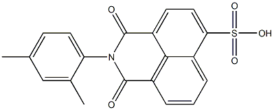 2,3-Dihydro-2-(2,4-dimethylphenyl)-1,3-dioxo-1H-benzo[de]isoquinoline-6-sulfonic acid 结构式