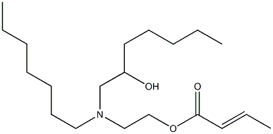 Crotonic acid 2-[N-heptyl-N-(2-hydroxyheptyl)amino]ethyl ester 结构式