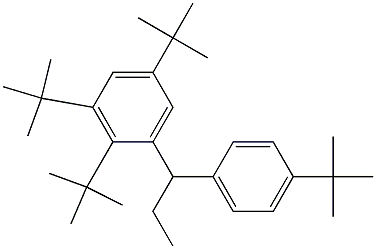 1-(2,3,5-Tri-tert-butylphenyl)-1-(4-tert-butylphenyl)propane 结构式