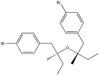 (+)-p-Bromobenzyl[(S)-sec-butyl] ether 结构式