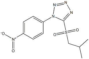 Isobutyl 1-(4-nitrophenyl)-1H-tetrazol-5-yl sulfone 结构式