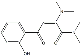 (2E)-2-(Dimethylamino)-N,N-dimethyl-4-oxo-4-(2-hydroxyphenyl)-2-butenamide 结构式