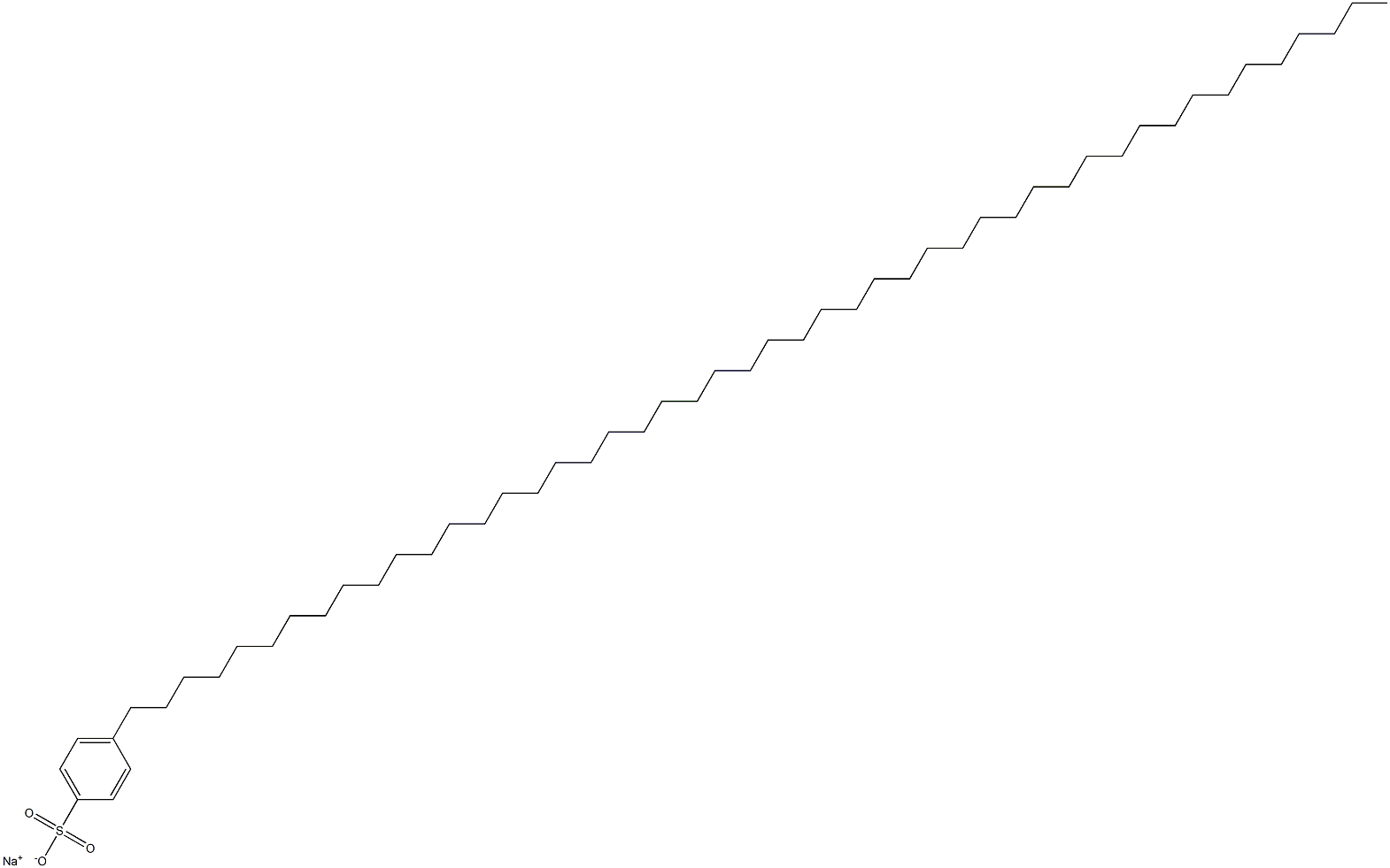 4-(Octatetracontan-1-yl)benzenesulfonic acid sodium salt 结构式