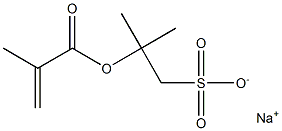 2-(Methacryloyloxy)-2-methyl-1-propanesulfonic acid sodium salt 结构式