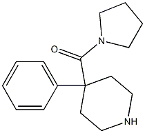 1-[(4-Phenyl-4-piperidinyl)carbonyl]pyrrolidine 结构式