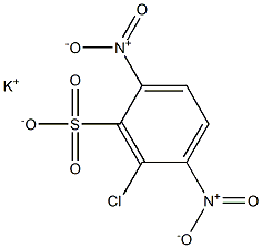 6-Chloro-2,5-dinitrobenzenesulfonic acid potassium salt 结构式