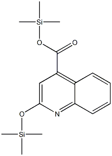 2-Trimethylsilyloxy-4-quinolinecarboxylic acid trimethylsilyl ester 结构式