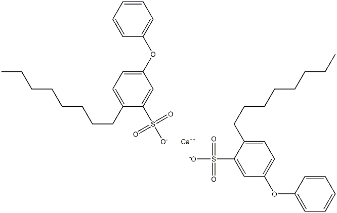 Bis(2-octyl-5-phenoxybenzenesulfonic acid)calcium salt 结构式