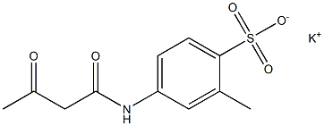 4-(Acetoacetylamino)-2-methylbenzenesulfonic acid potassium salt 结构式