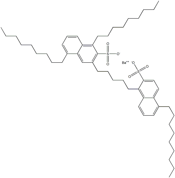 Bis(1,5-dinonyl-2-naphthalenesulfonic acid)barium salt 结构式