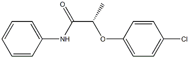 [S,(-)]-2-(p-Chlorophenoxy)-N-phenylpropionamide 结构式