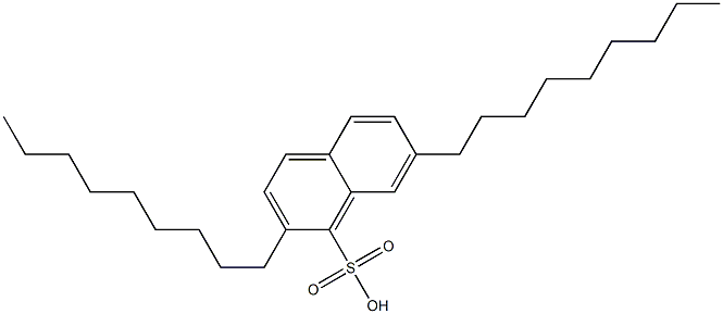 2,7-Dinonyl-1-naphthalenesulfonic acid 结构式