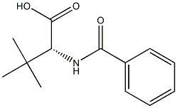 [R,(-)]-2-Benzoylamino-3,3-dimethylbutyric acid 结构式