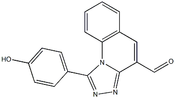 1-(4-Hydroxyphenyl)[1,2,4]triazolo[4,3-a]quinoline-4-carbaldehyde 结构式