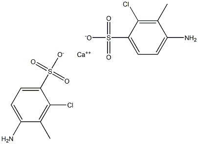 Bis(4-amino-2-chloro-3-methylbenzenesulfonic acid)calcium salt 结构式