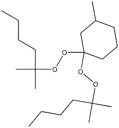 3-Methyl-1,1-bis(1,1-dimethylpentylperoxy)cyclohexane 结构式