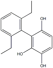 3-(2,6-Diethylphenyl)benzene-1,2,4-triol 结构式