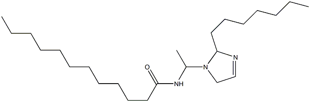 1-(1-Lauroylaminoethyl)-2-heptyl-3-imidazoline 结构式