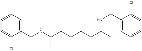 N-(2-Chlorobenzyl)-7-[(2-chlorobenzyl)amino]-2-octanamine 结构式