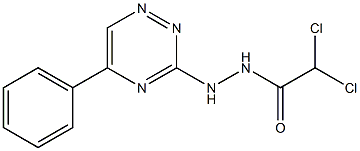 N'-(5-Phenyl-1,2,4-triazin-3-yl)dichloroacetohydrazide 结构式