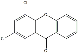 2,4-Dichloro-9H-xanthen-9-one 结构式