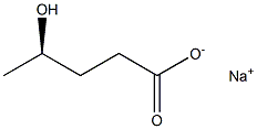 [R,(-)]-4-Hydroxyvaleric acid sodium salt 结构式