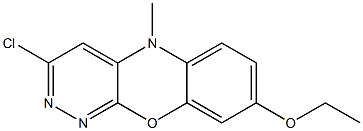 3-Chloro-8-ethoxy-5-methyl-5H-pyridazino[3,4-b][1,4]benzoxazine 结构式