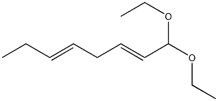 2,5-Octadienal diethyl acetal 结构式